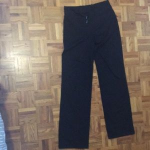 Black wide legged Lululemon pants